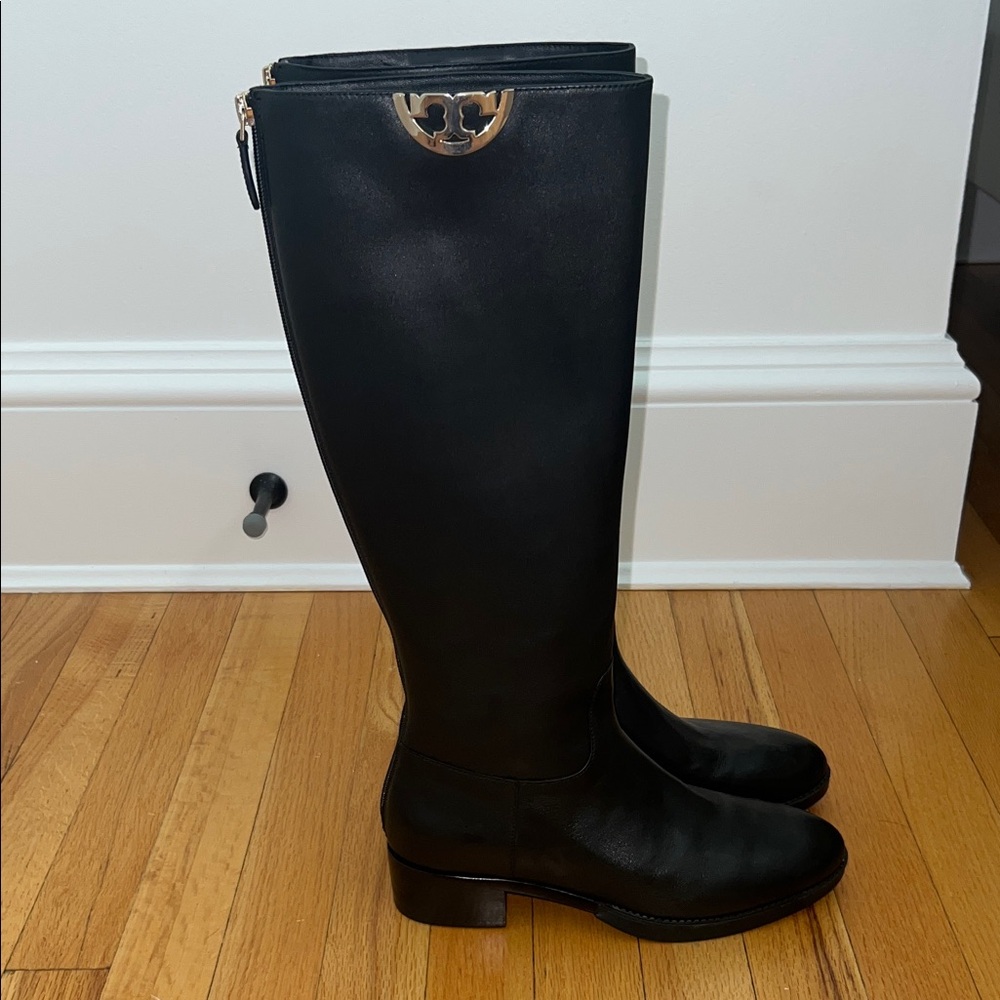 Tory Burch Black Over the Knee Boots